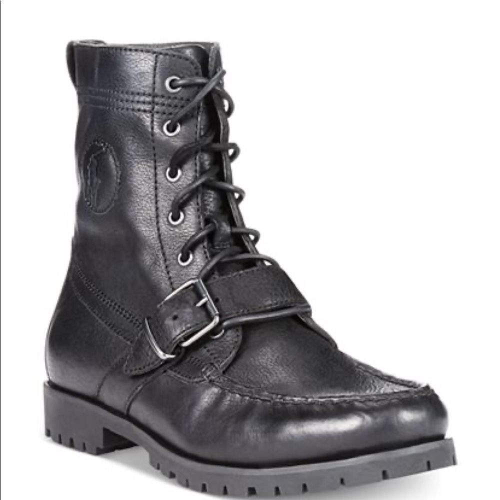 Black men’s polo boots
